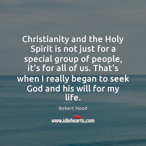 Christianity and the Holy Spirit is not just for a special group Image