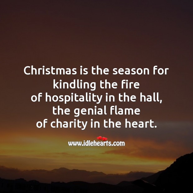 Christmas is the season for kindling Christmas Messages Image
