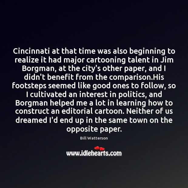 Cincinnati at that time was also beginning to realize it had major Comparison Quotes Image