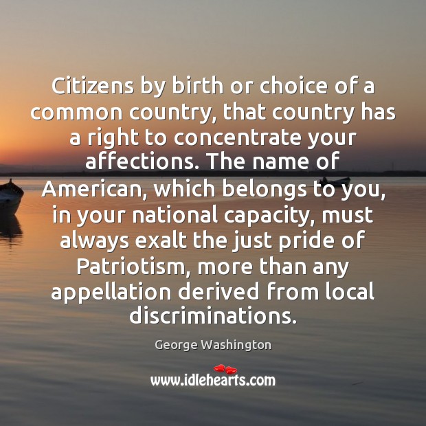Citizens by birth or choice of a common country, that country has Image