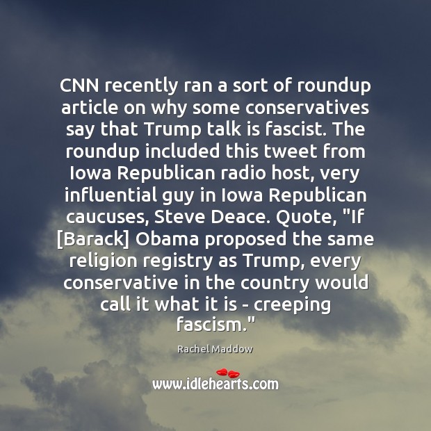 CNN recently ran a sort of roundup article on why some conservatives Image
