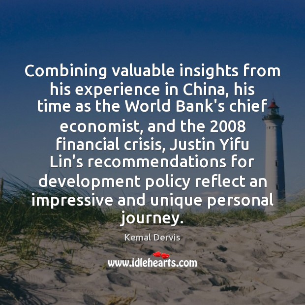 Combining valuable insights from his experience in China, his time as the Image
