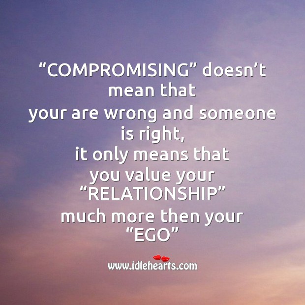 Compromising doesn’t mean that Break Up Messages Image