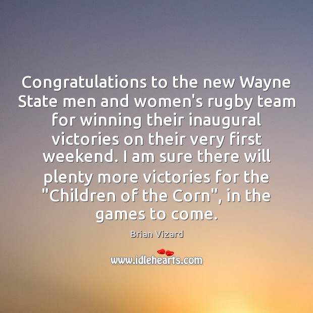 Congratulations to the new Wayne State men and women’s rugby team for Image