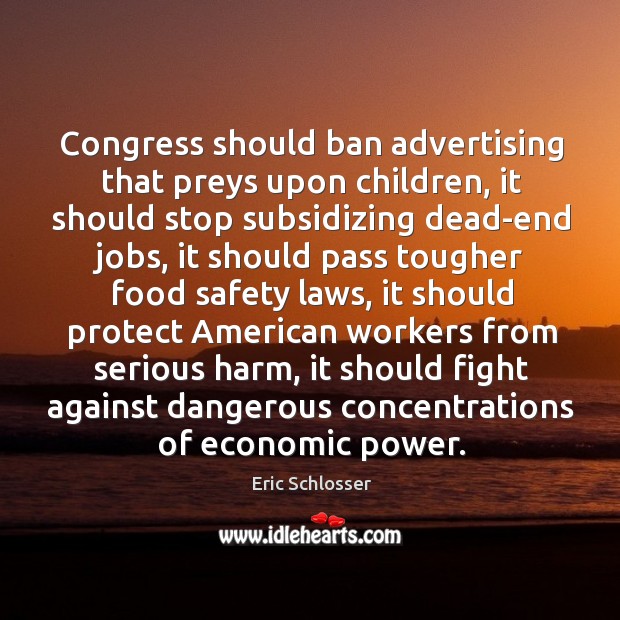 Congress should ban advertising that preys upon children, it should stop subsidizing Image