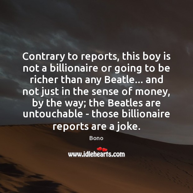 Contrary to reports, this boy is not a billionaire or going to Image
