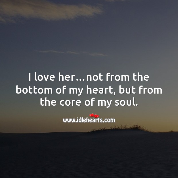 Core of my soul Love Messages Image