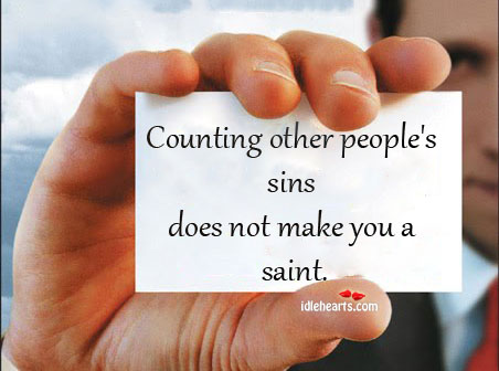 Counting sins Image