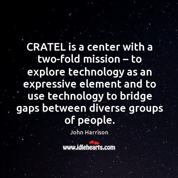 Cratel is a center with a two-fold mission – to explore technology as an expressive Image