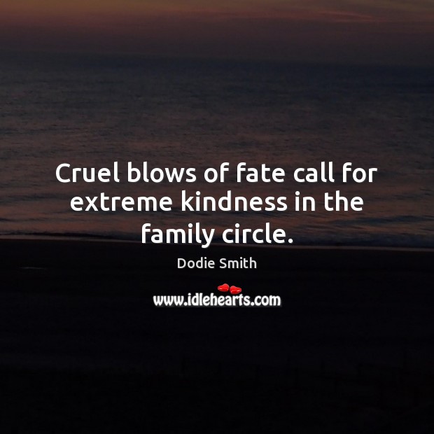 Cruel blows of fate call for extreme kindness in the family circle. Image