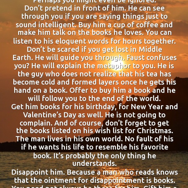 Date a guy who reads or better writes. Valentine’s Day Quotes Image