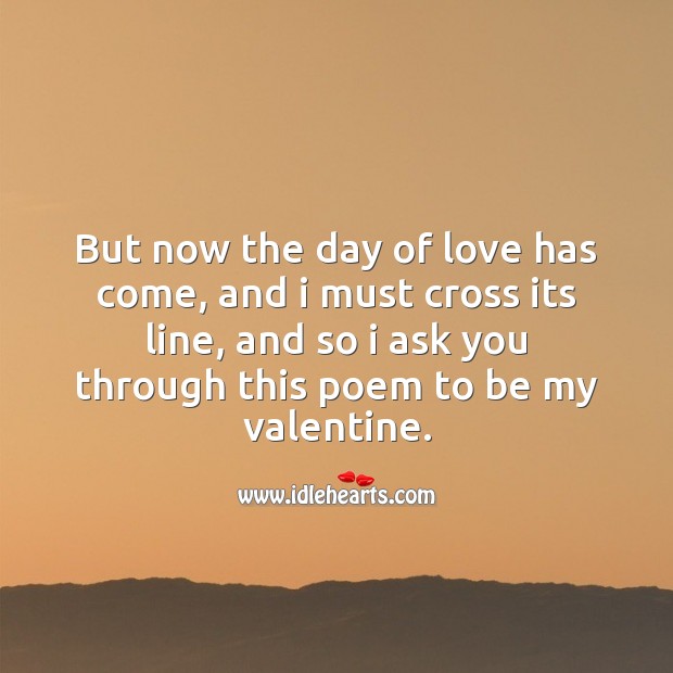 Day of love has come Love Messages Image