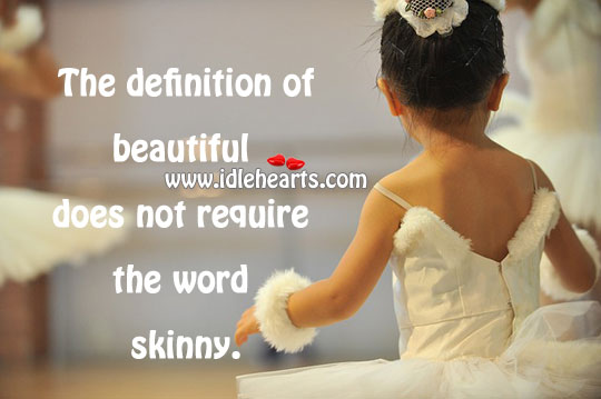 Definition of beauty is not skinny Image