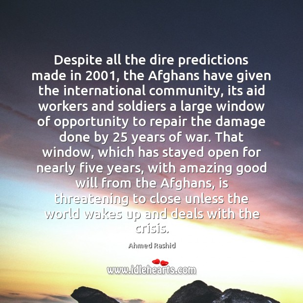Despite all the dire predictions made in 2001, the Afghans have given the Image