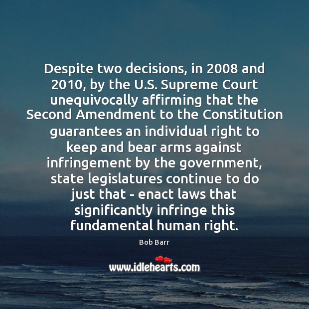 Despite two decisions, in 2008 and 2010, by the U.S. Supreme Court unequivocally Image