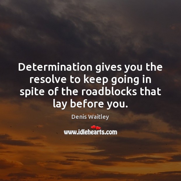 Determination gives you the resolve to keep going in spite of the Determination Quotes Image