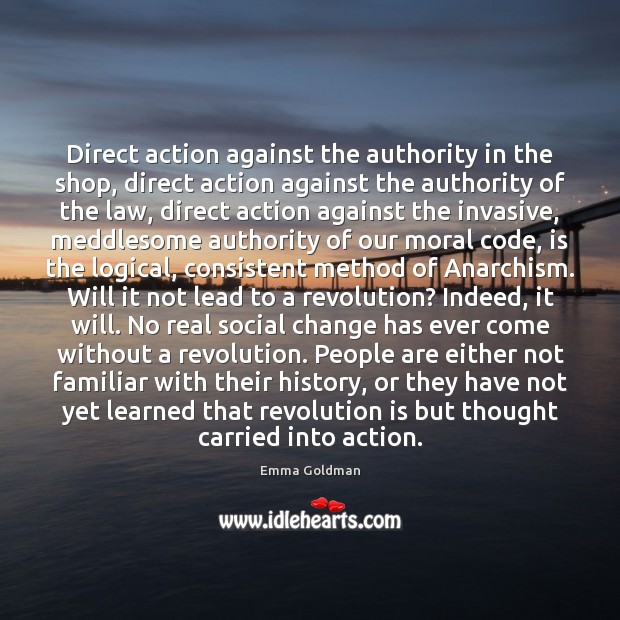 Direct action against the authority in the shop, direct action against the Image