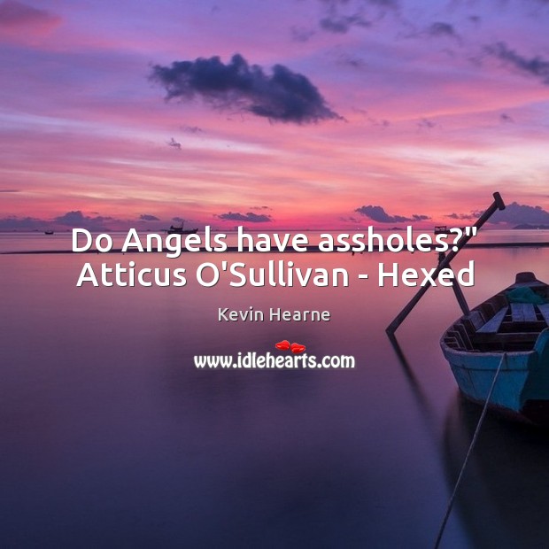 Do Angels have assholes?” Atticus O’Sullivan – Hexed Image