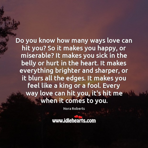 Do you know how many ways love can hit you? So it Image