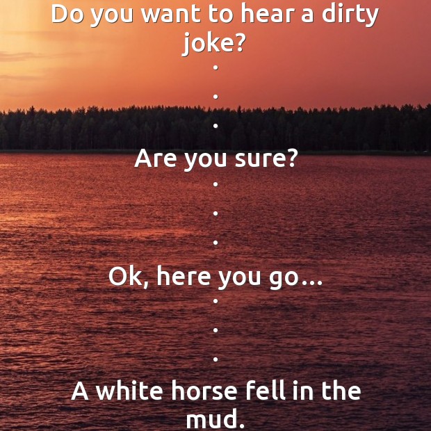 Do you want to hear a dirty joke? Funny Messages Image