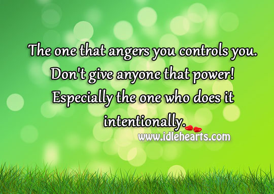 Don’t give anyone that power! Image