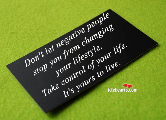 Don’t let negative people stop you from. Image