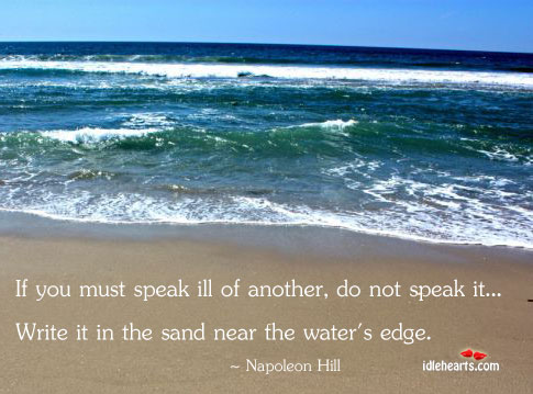 Do not speak Napoleon Hill Picture Quote