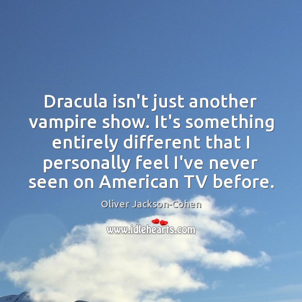 Dracula isn’t just another vampire show. It’s something entirely different that I Image