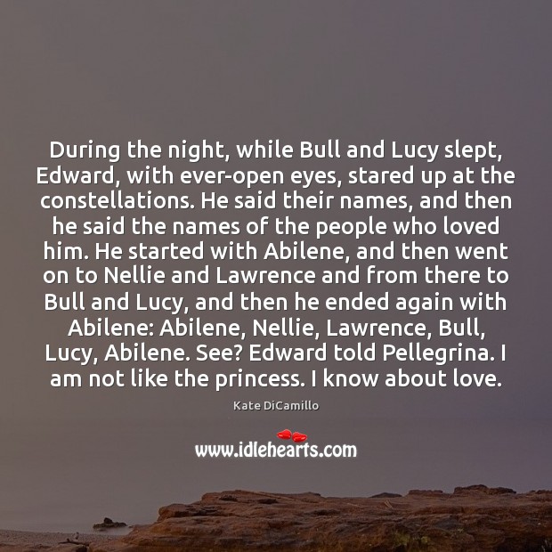 During the night, while Bull and Lucy slept, Edward, with ever-open eyes, Image