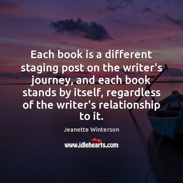 Each book is a different staging post on the writer’s journey, and Image