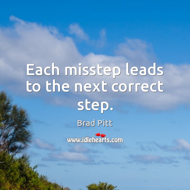Each misstep leads to the next correct step. Image