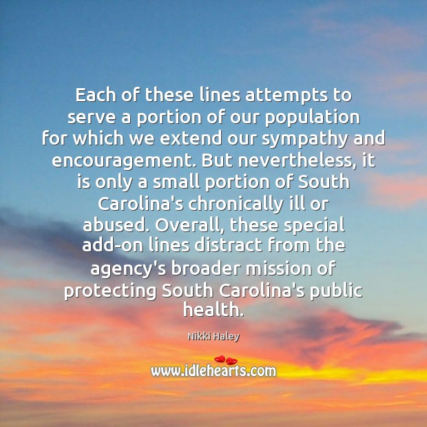 Each of these lines attempts to serve a portion of our population Health Quotes Image