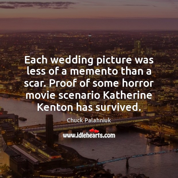 Each wedding picture was less of a memento than a scar. Proof Image