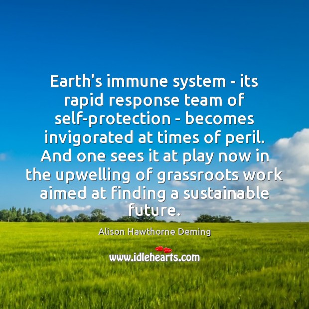 Earth’s immune system – its rapid response team of self-protection – becomes Image