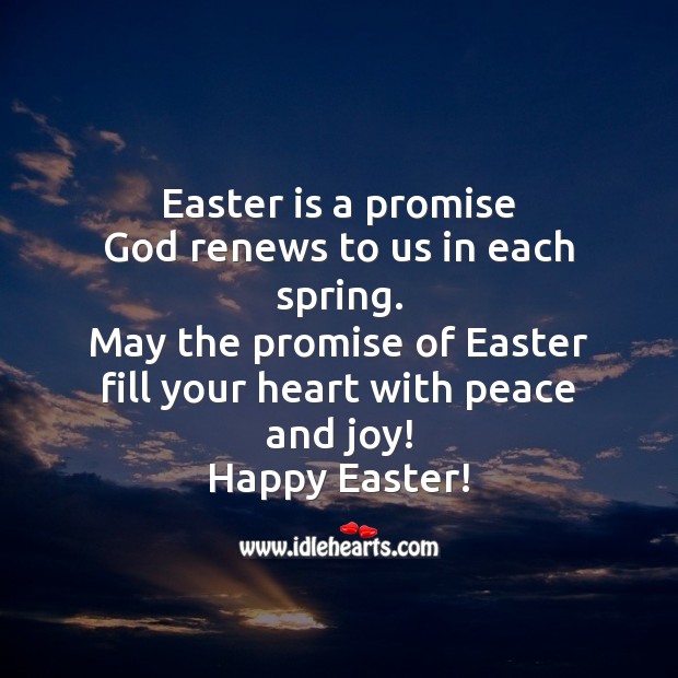 Easter is a promise Easter Messages Image