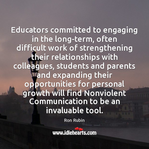 Educators committed to engaging in the long-term, often difficult work of strengthening Image