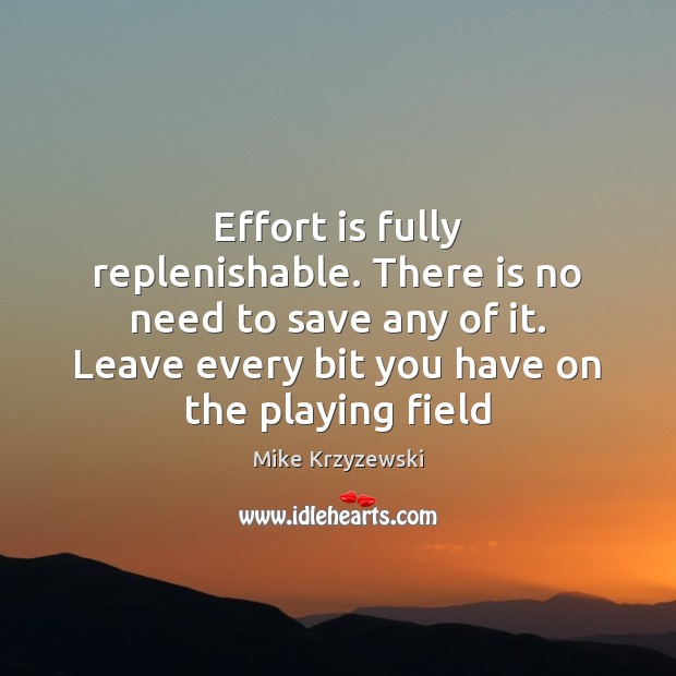 Effort is fully replenishable. There is no need to save any of Image