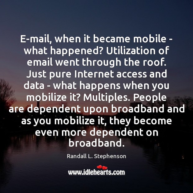 E-mail, when it became mobile – what happened? Utilization of email went Image