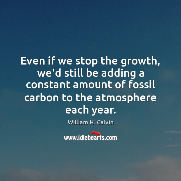 Even if we stop the growth, we’d still be adding a constant Growth Quotes Image