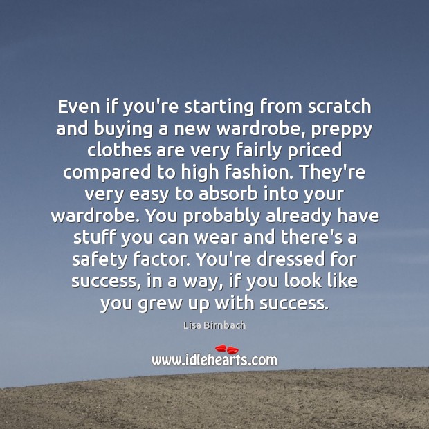 Even if you’re starting from scratch and buying a new wardrobe, preppy Image
