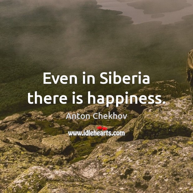 Even in Siberia there is happiness. Image