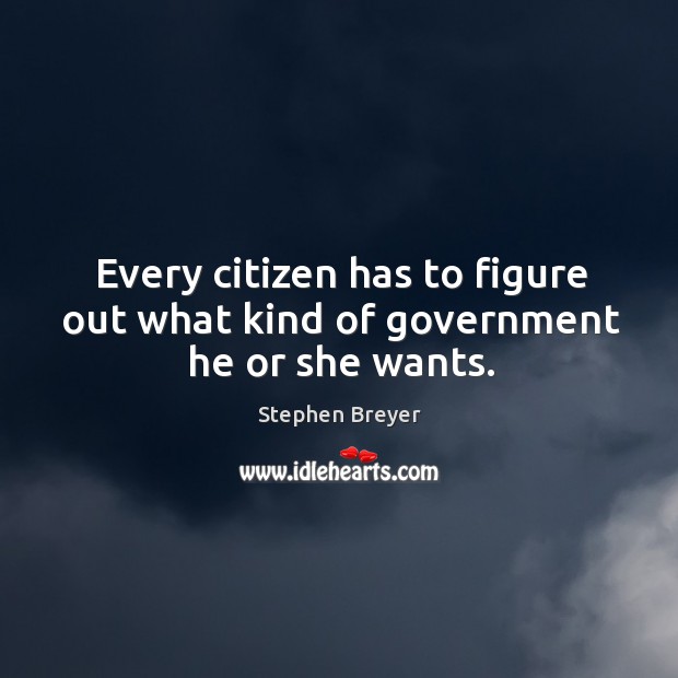 Every citizen has to figure out what kind of government he or she wants. Image