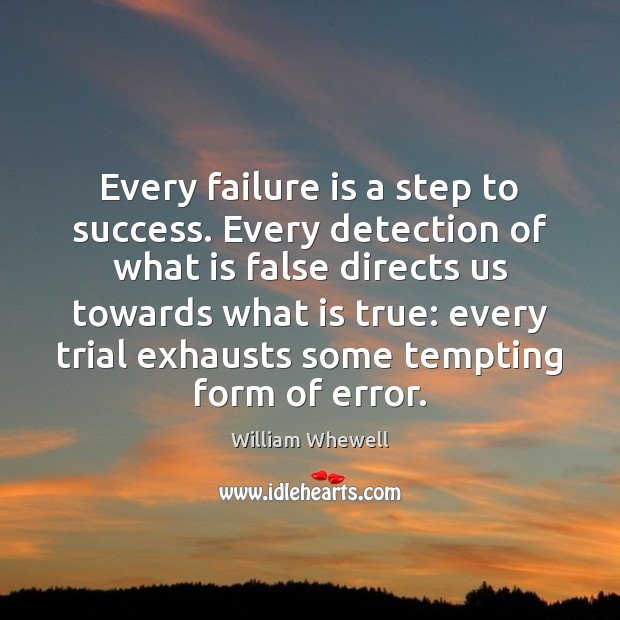 Every failure is a step to success. Every detection of what is Image