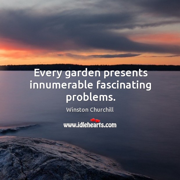 Every garden presents innumerable fascinating problems. Image
