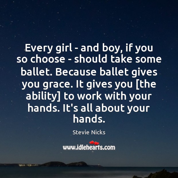 Every girl – and boy, if you so choose – should take 