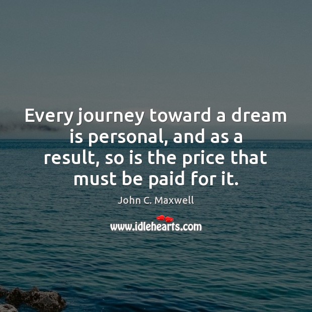 Every journey toward a dream is personal, and as a result, so Image