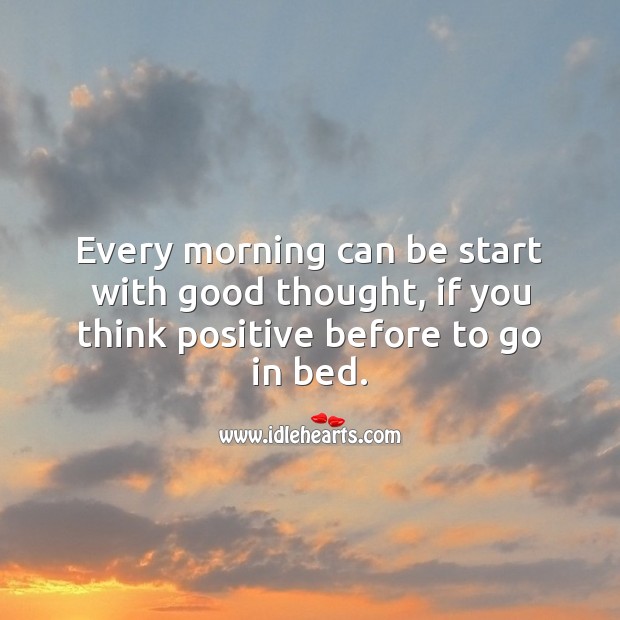 Every morning can be start with good thought Good Morning Messages Image