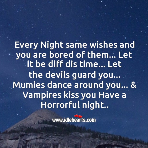 Every night same wishes Good Night Quotes Image
