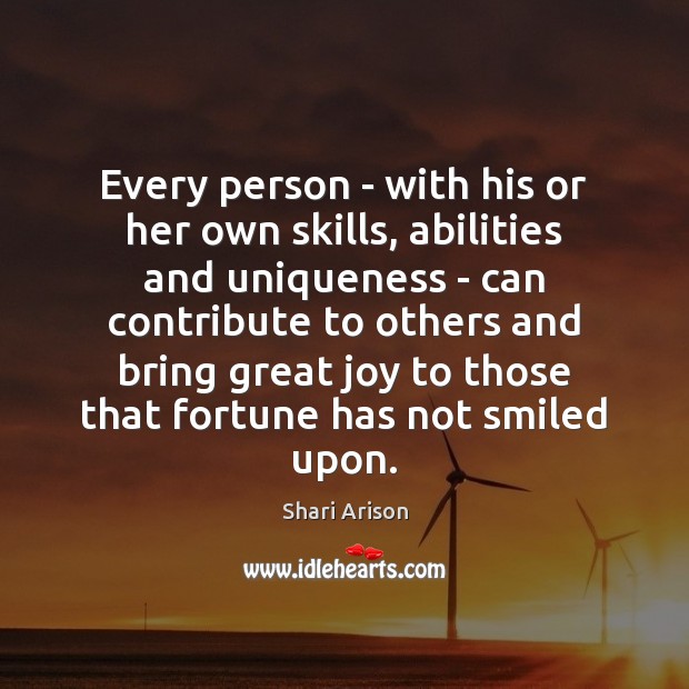 Every person – with his or her own skills, abilities and uniqueness Image