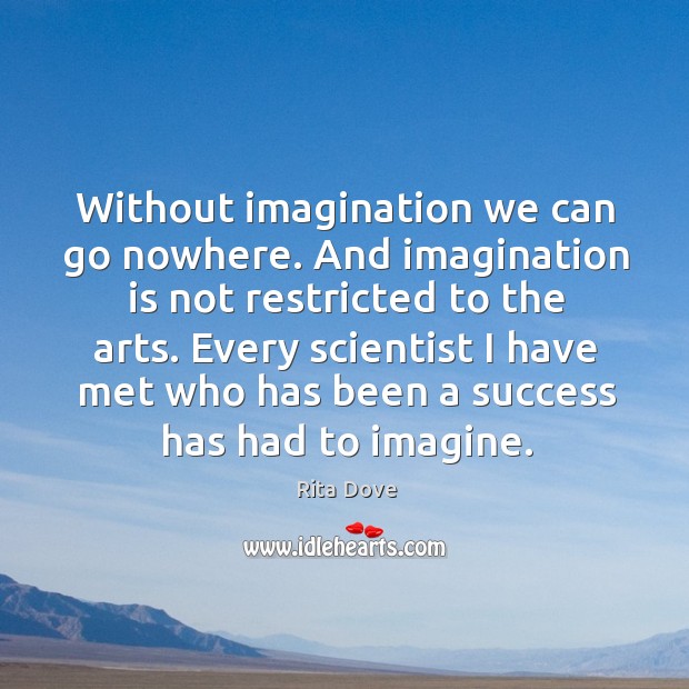 Every scientist I have met who has been a success has had to imagine. Imagination Quotes Image